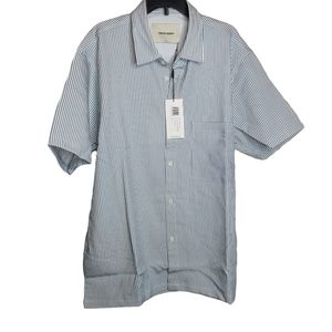 Native North Men's Striped Bureau Shirt Blue White New Size XL